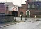 View: t12381 View from Kelham Island of Woodhead Components Ltd., Globe Steel Works, Alma Street