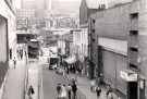 View: t12404 Dixon Lane showing (right) goods entrance to British Home Stores and Rebels nightclub