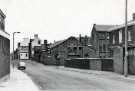 View: t12407 Leavygreave Road looking towards Portobello showing (back left) Chadwick and Son, slaters, plasterers, painters and steelplejacks, Victoria Street