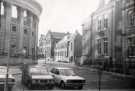 View: t12458 Junction of (left) Balm Green and (right) Orchard Lane and Education Department offices showing (left) City Hall