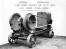 Portable combination light stone crusher size 10' x 6' with 4 H.P. 'Lister' petrol engine, Hadfields Ltd. 