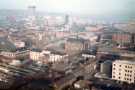 View from Telephone House looking towards (centre) Division Street and site of former Royal Hospital and (left) Devonshire Green and Devonshire Street (right) Fitzwilliam Street and (top) Cole Brothers, department store