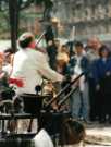 Performing street artist on Fargate