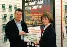 Michael Palin launching Sheffield's city centre New Year's Eve Millennium celebrations