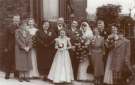 Unidentified wedding at Hunters Bar c. 1954 - 1955