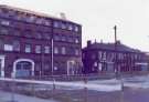 Love Street showing (left) former premises of Henry Dixon Ltd., confectionery manufacturers, Britannia Works, and (right) H. Shaw and Son, magnet tool manufacturers, Anchor Works