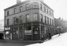 Queen's Head public house, No. 660 Attercliffe Road and junction with (right) Shirland Lane, Attercliffe