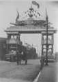 View: t14542 Arch on Savile Street, decorated for the visit of Edward VII