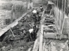 Park Hill Redevelopment Area, Part 1: [Park Hill Flats construction]. Excavations alongside the west wall of Garchey station