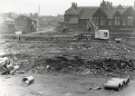 View: t14853 Park Hill Redevelopment Area, Part 1: [Park Hill Flats construction]. General view of Park County School between Anson Street and Gilbert Street