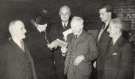 Sir John Osborn (1922 - 2015) MP (second right): long service presentation probably Samuel Osborn and Co. Ltd.