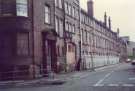 Sheffield City Council Housing Department offices (former premises of Joseph Rodgers and Sons Ltd., cutlery manufacturers, River Lane Works), Pond Hill showing (top left) Heriot House, offices and (right) Sheaf Valley swimming baths