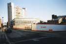 Construction work at junction of Wellington Street and Eldon Street showing (back left) Telephone House