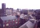 View from City Plaza offices towards West Street showing (left) Cooperative Wholesale Society Ltd., jeans and overall factory and (centre) Ministry of Labour Employment Exchange