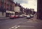 Glossop Road looking towards Upper Hanover Street showing (left) No. 249 W. T. Sowerby, chemists and Nos. 251 - 253 Jaeger, ladies outfitters 