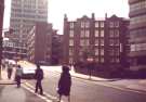 Campo Lane looking towards junction of (centre) Lee Croft showing (centre) Crofts Buildings and (top left) The City Plaza offices