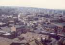 View from The City Plaza offices looking over Netherthorpe towards Upperthorpe showing (top left) Health and Safety Executive, Broad Lane, (foreground left) Bailey Street) and (top right) Netherthorpe Flats