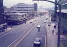 Charter Row looking towards (top left) John Atkinson Ltd., multi storey car park