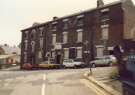 Junction of Brocco Street (foreground) and (centre) Solly Street showing Vincent House (formerly St. Vincents Hall)