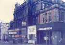 Shops on Church Street showing (left) Church Street Discount Stores and Seafali, discount appliances