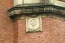 Carved stonework on former Division Street fire station, No. 50 Division Street