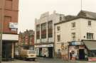 M. and J. Moore, wholesale cash and carry, Stanley House, Stanley Street at junction with (foreground) The Wicker