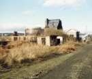 Derelict buildings by Tinsley Viaduct showing (right) the former Tinsley West junction signal box