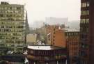 View from Steel City Plaza offices showing (bottom centre) UNISYS, computer software specialists and Sun Life Assurance Society, Townhead House, Nos. 10 - 14 Townhead Street and (left) St. James House, offices