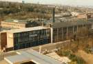 Laycock Engineering Ltd., Victoria Works, Archer Road showing (foreground) J. Sainsbury, petrol station