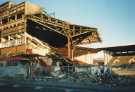 View: t15576 Demolition of John Street stand, Sheffield United Football Club, Bramall Lane football ground