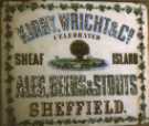 Plaque advertising Kirby, Wright and Co. Ltd., brewers, Sheaf Island Brewery, [Effingham Street]