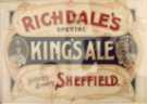 Advertising plaque for John Richdale and Co. Ltd., brewers, Britannia Brewery, Bramall Lane