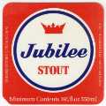 Beer label for Jubilee Stout, [brewed by] Bass Charrington (North) Ltd., Brewery, Clay Wheels Lane