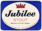 Beer label for Jubilee Stout, [brewed by] Hope and Anchor Breweries Ltd., Clay Wheels Lane, Wadsley Bridge