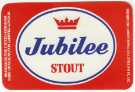 Beer label for Jubilee Stout, [brewed by] Bass Charrington (North) Ltd., Brewery, Clay Wheels Lane