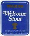 Beer label for Welcome Stout, [brewed by] S. H. Ward and Co. Ltd., Sheaf Brewery, No. 129 Ecclesall Road