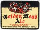 Beer label for Golden Mead Ale [brewed by] Hope and Anchor Breweries Ltd., Brewery, Clay Wheels Lane, Wadsley Bridge (latterly Bass Charrington (North) Ltd.),