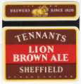 View: t16147 Beer label for Lion Brown Ale [brewed by] Tennant Brothers Ltd., Exchange Brewery, Bridge Street