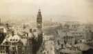 Surrey Street from the roof of the Central Library looking towards (centre) Town Hall Square and showing (left) the Town Hall