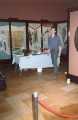 Julian Parsons with archaeological display, Weston Park Museum, Western Bank