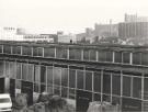 View: u11414 View from Arundel Gate of the Engineering and Building Laboratories, Sheffield Polytechnic showing (back right) Park Hill and Hyde Park Flats