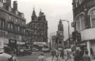 View: u11426 Shops on Pinstone Street looking towards the Town Hall at the junction (right) with Charles Street