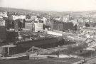 View: u11441 View of Sheaf Street looking towards Commercial Street showing (bottom centre) George Senior and Sons Ltd., Ponds Forge and (right) Sheaf Market