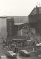 View: u11446 Hugh's News, newspaper kiosk, junction of (right) Fitzalan Square, (foreground) High Street and (left) Commercial Street 