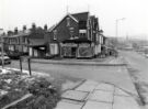 View: u11513 Margaret's Wines and Spirits, off licence, junction of (right) Barnsley Road and (centre) Fir Vale Road