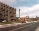 View: u11660 Roadworks on Infirmary Road showing (left) Kelvin Flats