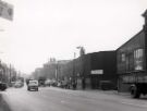 View: u11673 Broad Street, Sheaf Market showing (centre) W. Moore, fruit merchants and (right) Thos. Button, fruit and potato merchants, Castlefolds wholesale fruit and vegetable market