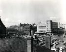 View: u11716 View of (right) Exchange Street showing (centre) rear of F. W. Woolworth and Co. Ltd., Haymarket and (left) Sheaf Market (Rag and Tag Market) and Shude Hill