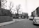 View: u11784 Leavygreave Road looking towards (right) Portobello and showing (left) St. George's C. of E. Church, Brook Hill and (centre) the Sir Francis Mappin Building, University of Sheffield, Mappin Street