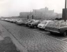 View: u11794 Park Goods Station car park, Nunnery showing (back) Hyde Park flats